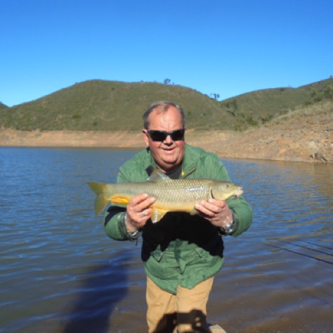 Gary Spencer with an Algarve barbel